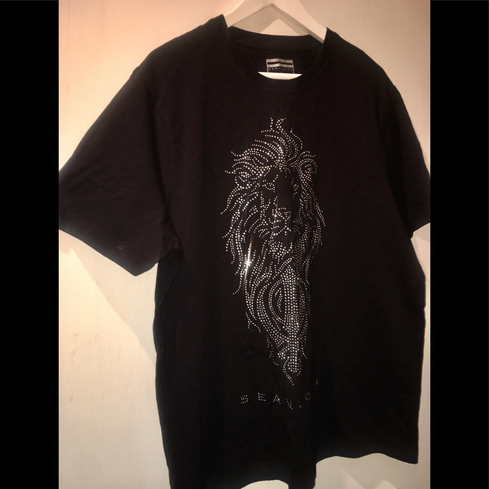 Sean John Bedazzled Lion Tee Size Large